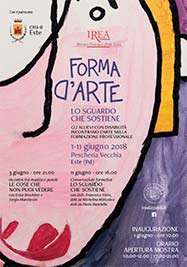 Forma d'Arte 2018, volantino - Formazione Professionale Fondazione IREA