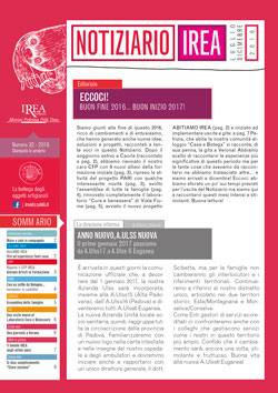 Notiziario IREA n. 32, dicembre 2016 - Fondazione IREA